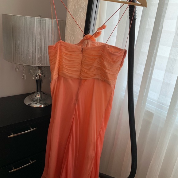 Strapless Peach Cocktail Dress (with tiny string) - Picture 2 of 8